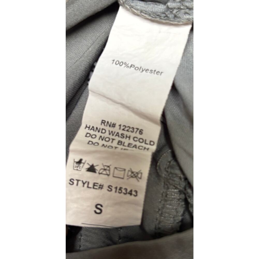 Mustard Seed Gray Satin Jogger Pants Womens Slit Small Boho Lounge Tassel EUC - Picture 8 of 8